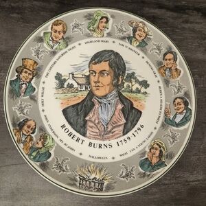 Royal Doulton "Robert Burns" English Characters Collectors Plate